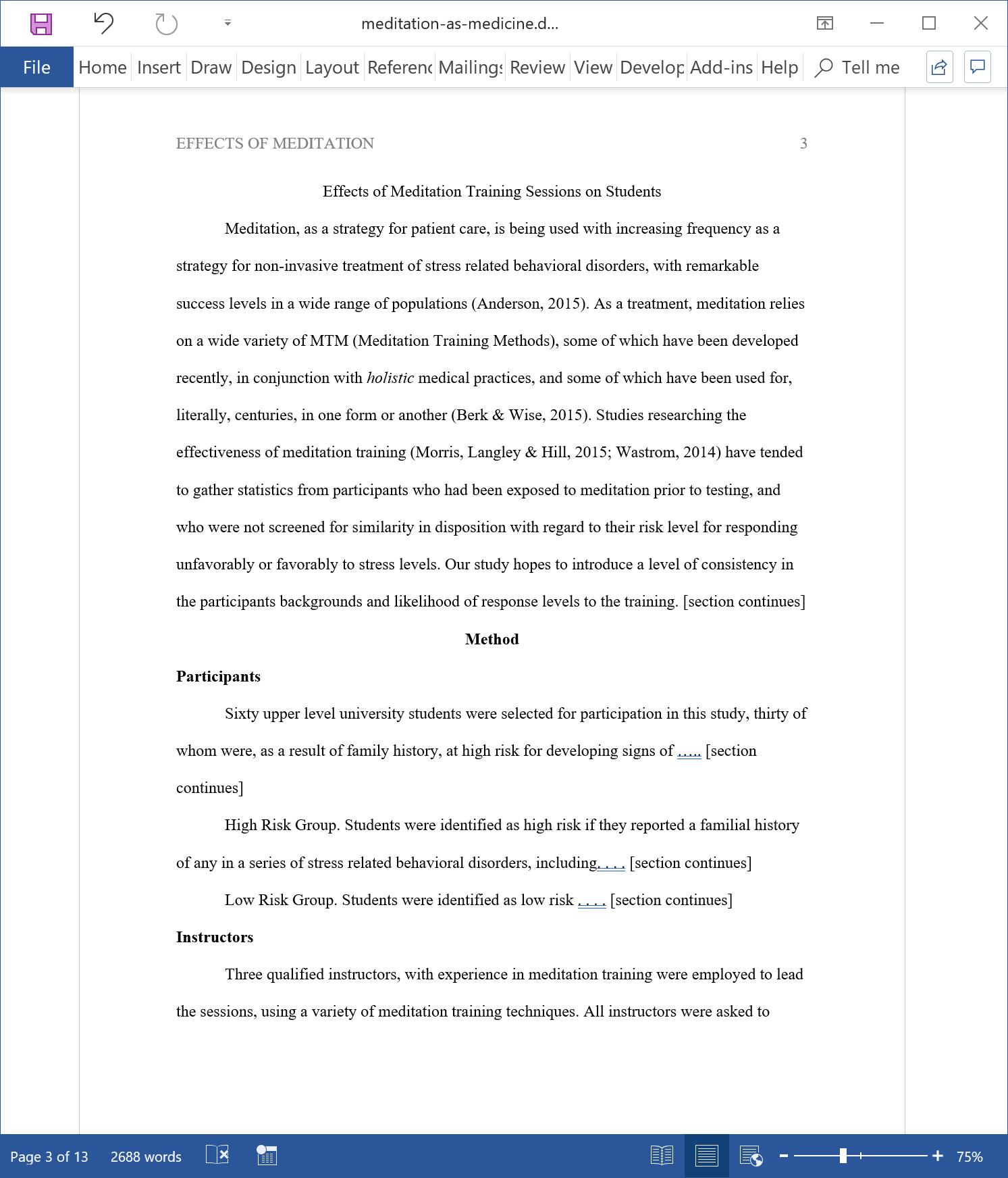 first page of apa research paper